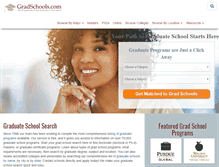 Tablet Screenshot of gradschools.com